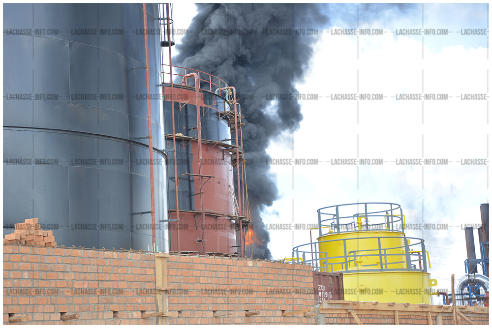 Explosion et incendie d’une citerne contenant du fuel lourd à Ambohimanambola