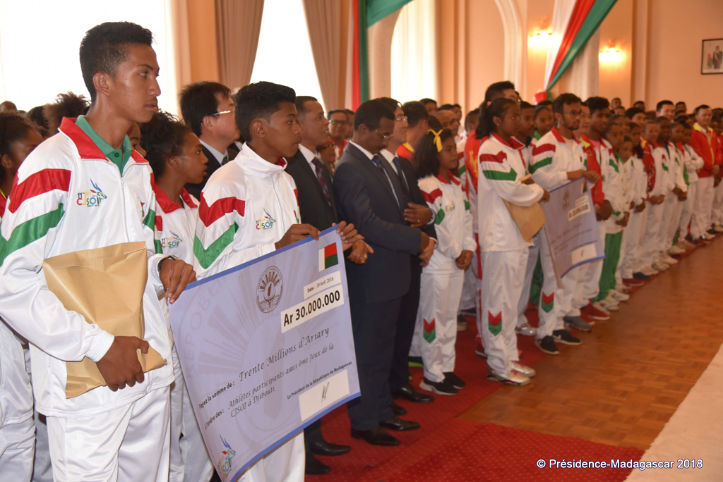 Sport : Les athlètes malgaches gâtés par le Président de la République
