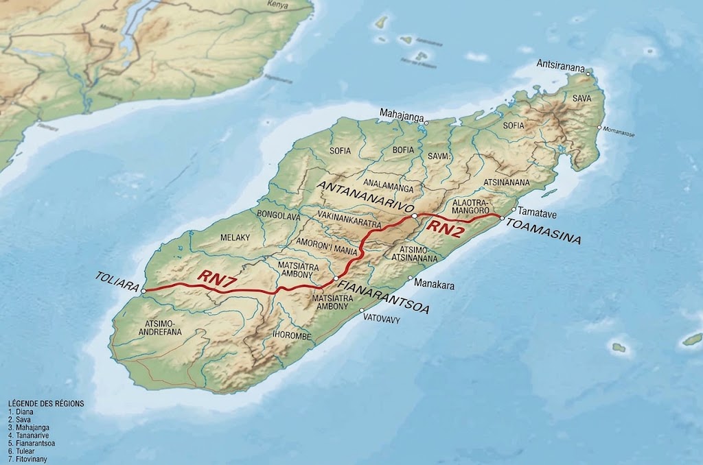 RN2 et RN7 : État des grands axes routiers et impact sur le commerce intérieur à Madagascar