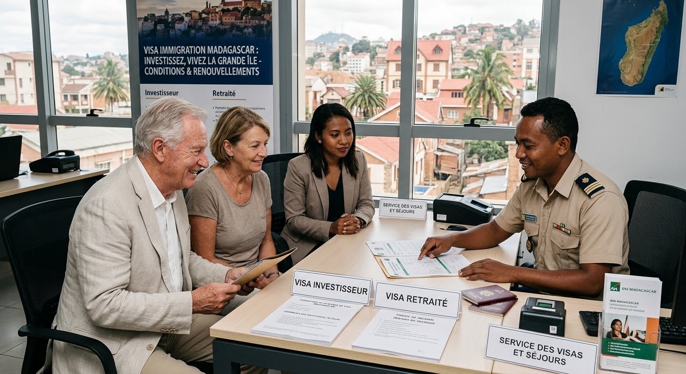 Visas et séjour à Madagascar : Comment obtenir et renouveler son visa d’investisseur ou de retraité ?